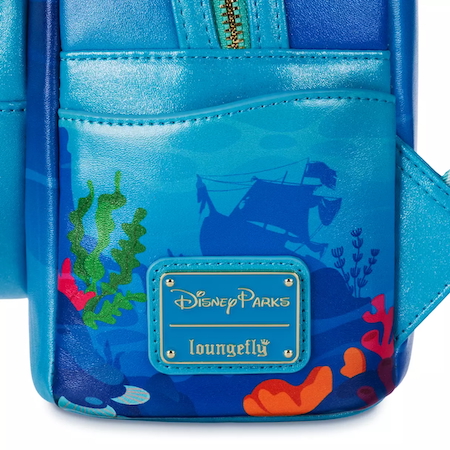 The Little Mermaid Loungefly Mini Backpack that glows in the dark - side