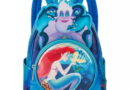 The Little Mermaid Loungefly Mini Backpack that glows in the dark - front