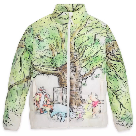 Winnie the Pooh Puffer Jacket for Adults