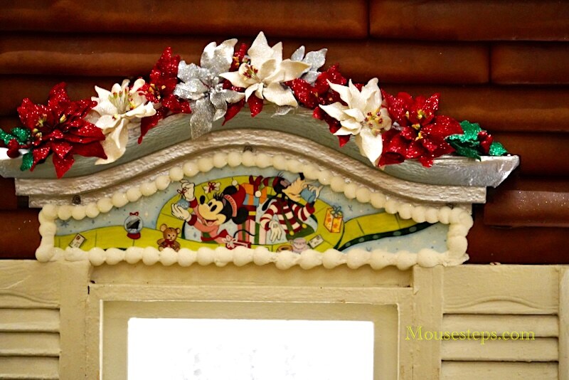 Disney's Grand Floridian Gingerbread House 2024 - Mickey and Minnie window