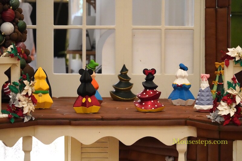 Disney's Grand Floridian Gingerbread House 2024 - Mickey and friends trees