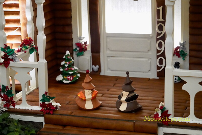 Disney's Grand Floridian Gingerbread House 2024 - 1999 and Chip and Dale Trees