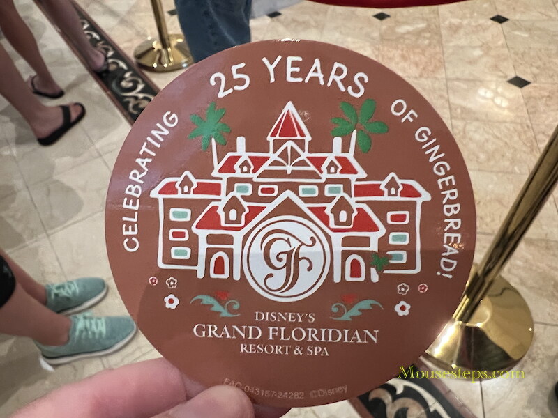 Disney's Grand Floridian Gingerbread House Sticker