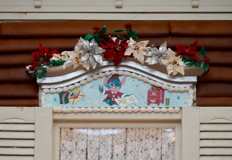 Stitch artwork on the Disney's Grand Floridian Gingerbread House