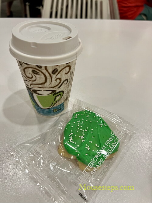 Cookies and hot chocolate at Mickey's Very Merry Christmas Party