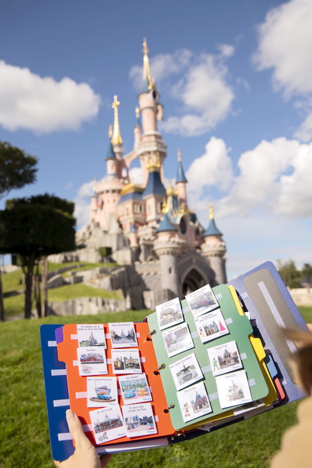 Disneyland Paris Image Bank with Sleeping Beauty Castle in background