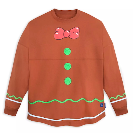 Mickey Mouse Gingerbread Spirit Jersey for Adults - front