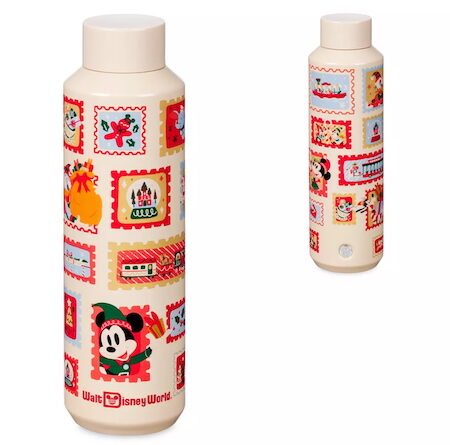 Mickey Mouse and Friends Holiday Stainless Steel Water Bottle - Walt Disney World