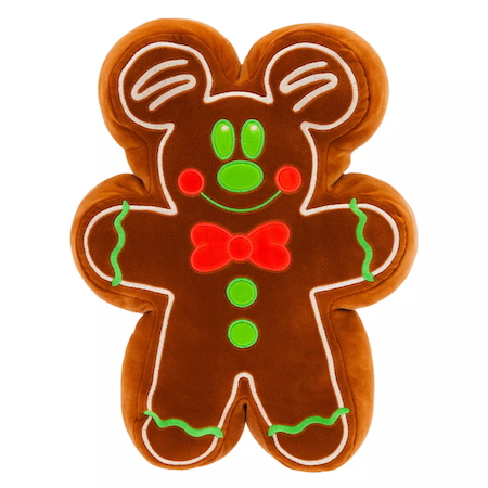 Mickey Mouse Gingerbread Cookie Pillow