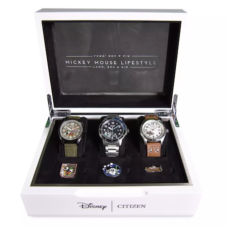 Mickey Mouse World Adventure Watch Set by Citizen in box