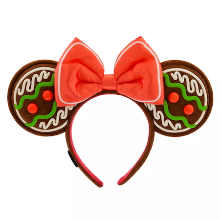 Minnie Mouse Gingerbread Ear Headband for Adults