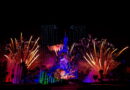 The Hunchback on Sleeping Beauty Castle with Fireworks