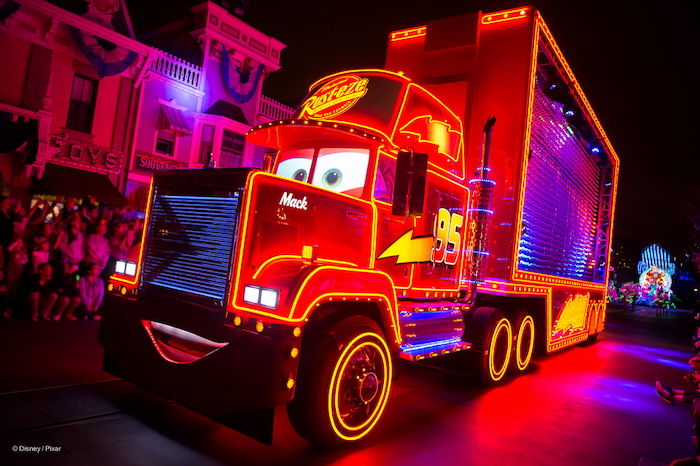 Mack the truck in Paint the Night Parade