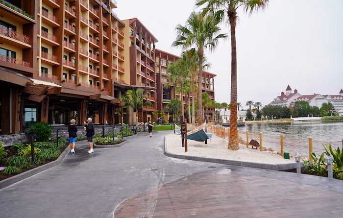 Island Tower along the walk from Disney's Polynesian Village Resort to Magic Kingdom