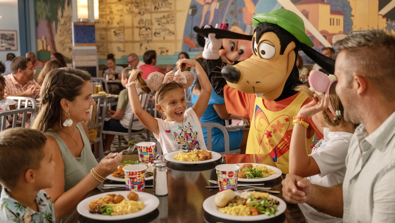 Goofy with a Family at Walt Disney World