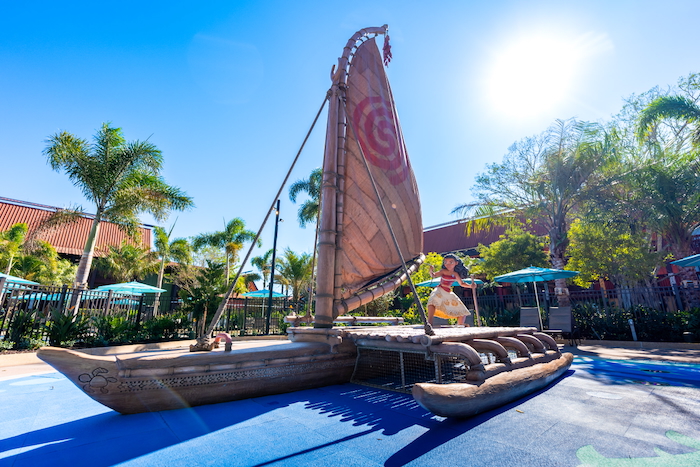 Moana Splash Pad at the Island Tower at Disney's Polynesian Villas & Bungalows 