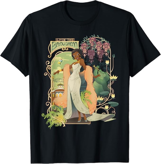 Princess Tiana T-Shirt with Louis and Ray