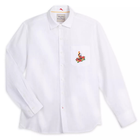 Mickey Mouse Long Sleeve Linen Shirt for Men by Tommy Bahama