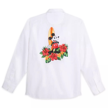 Mickey Mouse Long Sleeve Linen Shirt for Men by Tommy Bahama