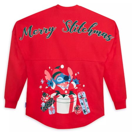 Stitch Holiday Spirit Jersey for Adults - Back