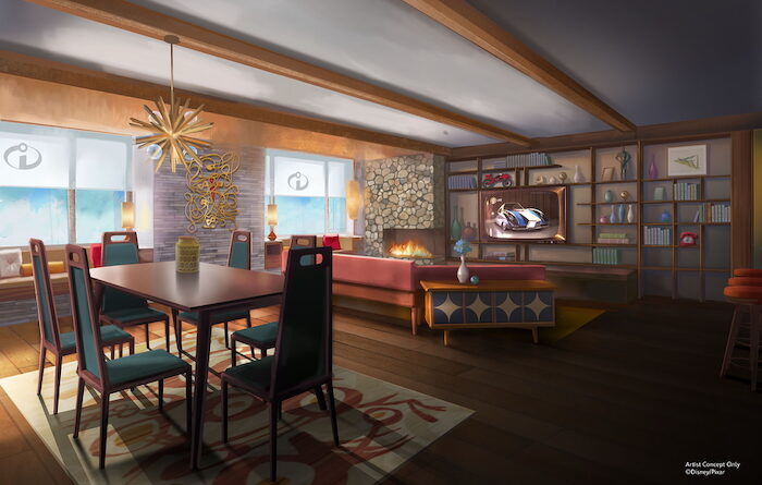 Incredibles Suite Concept Art Disneyland Hotel