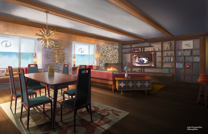 Incredibles Suite Concept Art Disneyland Hotel