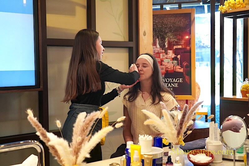 L'Occitane en Provence at Disney Springs facial during Disney Springs Wellness Month 