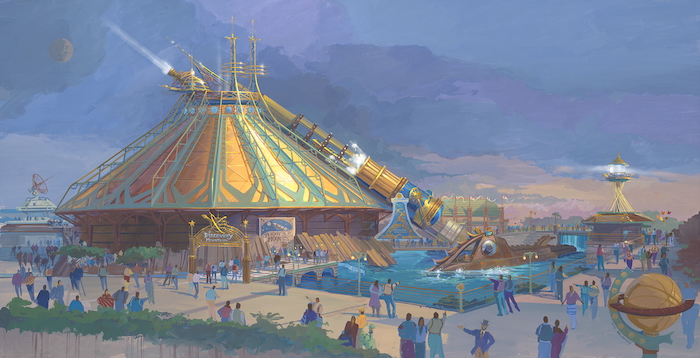 Disneyland Paris concept art for Space Mountain