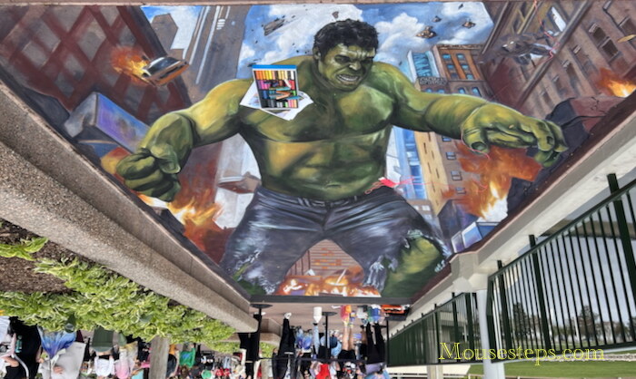 Incredible Hulk Artwork by Nate Baranowski at EPCOT