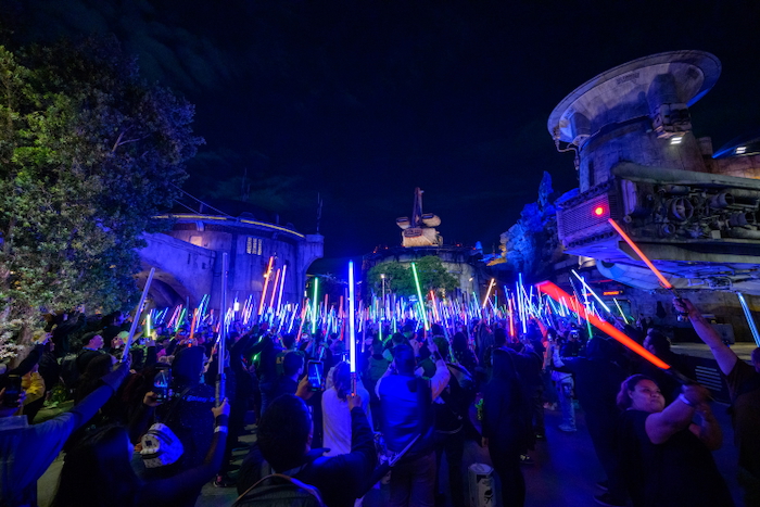 Light Sabers at Disneyland After Dark: Star Wars Nite