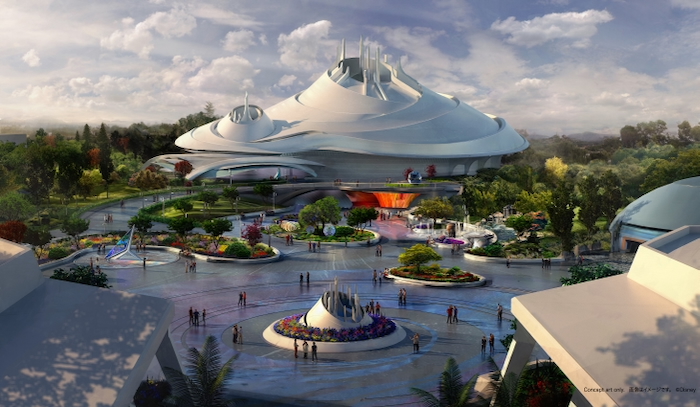 Tokyo Disneyland Space Mountain Concept Art