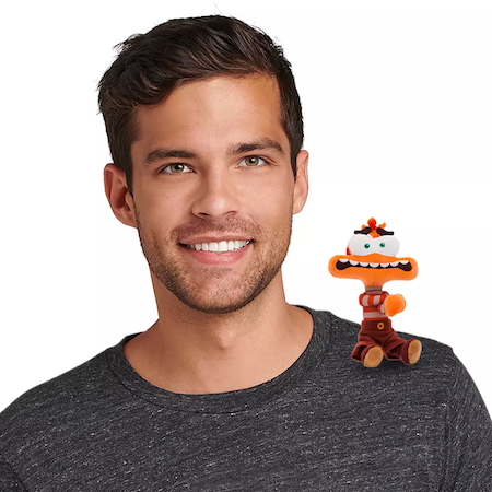 Man wearing Anxiety Shoulder Plush