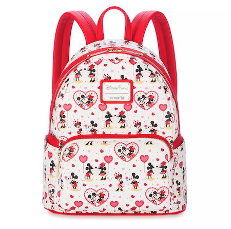 Mickey and Minnie Mouse Valentine's Day Loungefly Mini Backpack