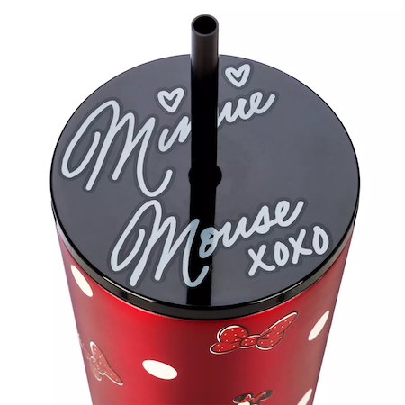 Minnie Mouse signature on Starbucks Minnie Mouse tumbler