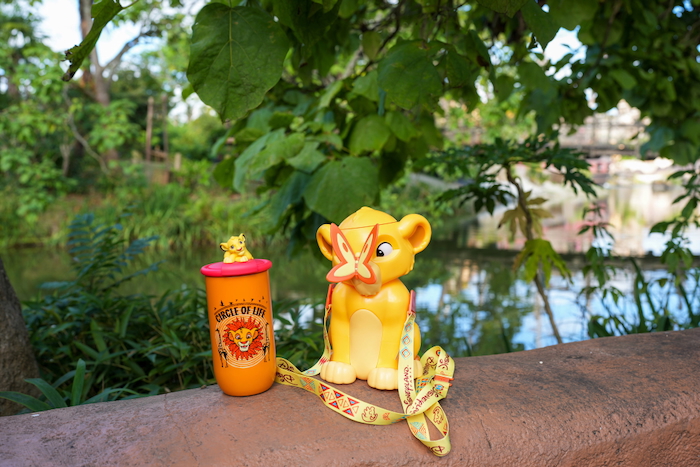 Simba themed sipper and cup at Disneyland Paris