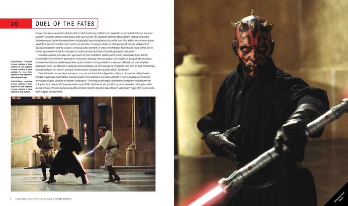 Interior page (not final) Star Wars: The Phantom Menace Visual Archive