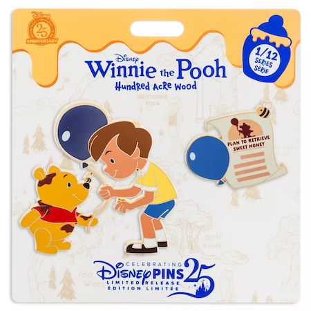 Winnie the Pooh and Christopher Robin Pin Set