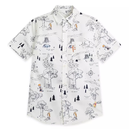 Winnie the Pooh Woven Shirt for Adults